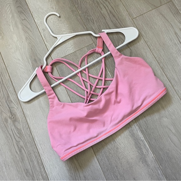 lululemon athletica Other - Lululemon Sports Bra free to be wild bra strappy womens Pink (size 12)